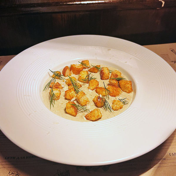 СУП З ГРИБАМИ ТА СУХАРИКАМИ